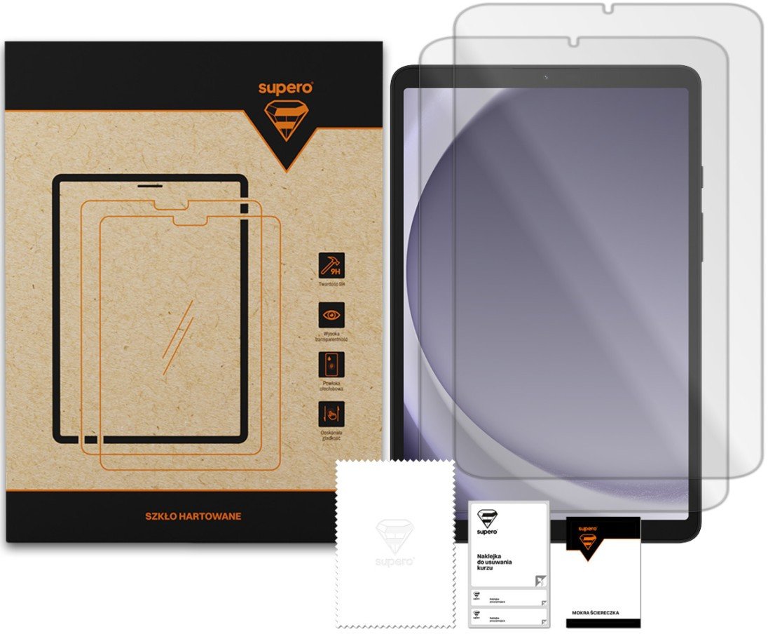 SUPERO Szkło hartowane do Samsung Galaxy Tab A9 SM-X110 / A9 SM-X115 / A11 SM-X133 / A11 SM-X135