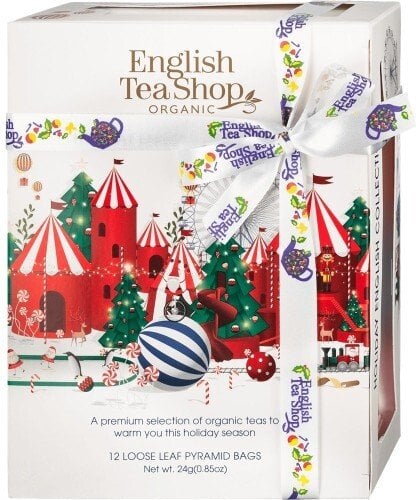 English Tea Shop Zestaw herbat świątecznych Holiday White Prism 12 piramidek