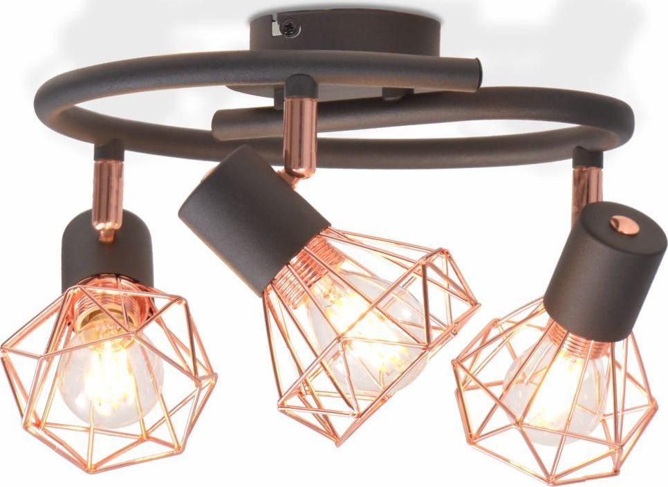 Lampa sufitowa Lumes Okrągła lampa sufitowa LED w stylu industrialnym - EX34-Werta