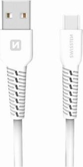 Kabel USB Swissten Basic Uniwersalny Quick Charge 3.1 USB-C Kabel do Danych i Ładowania 1m Biały