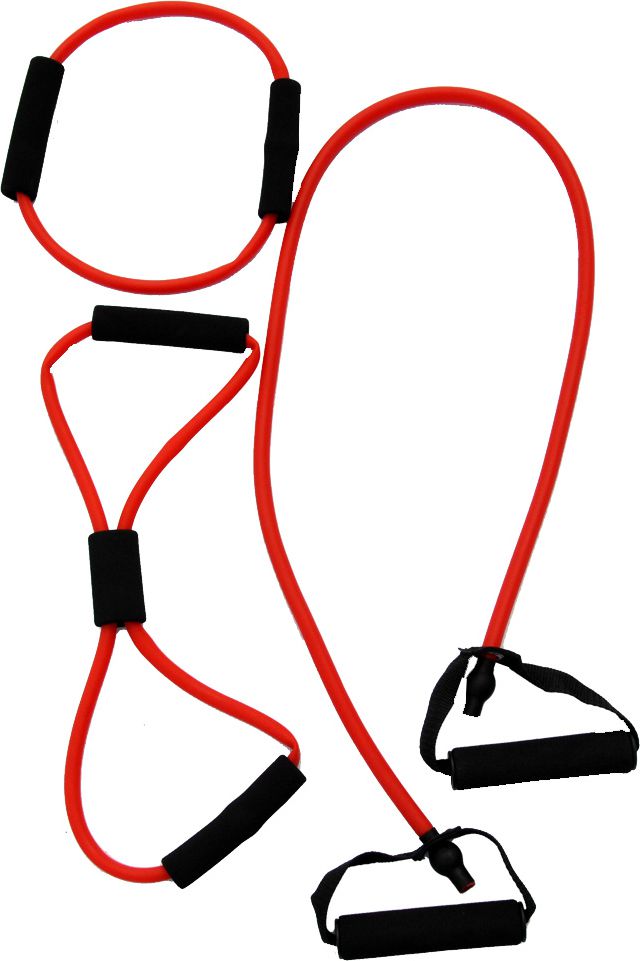 inSPORTline Ekspander różne poziomy oporu w zestawie czarny czerwony 3 szt.