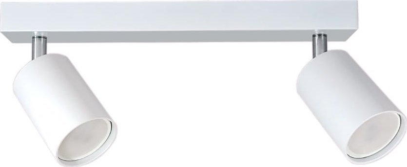 Lampa sufitowa Masterled Bardo lampa sufitowa (spot) 2-punktowa biała/chrom