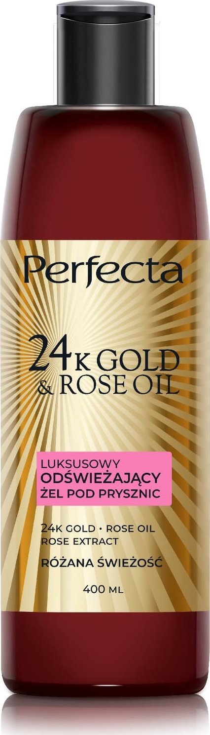 DAX PERFECTA 24K Gold&Rose Oil Luksusowy odświeżający żel pod prysznic 400 ml