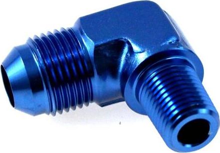 TurboWorks_D Łącznik 90 AN6 3/8"-18NPT