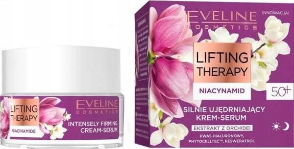 Eveline Lifting Therapy Niacynamid 50+ silnie ujędrniający krem-serum na 50ml