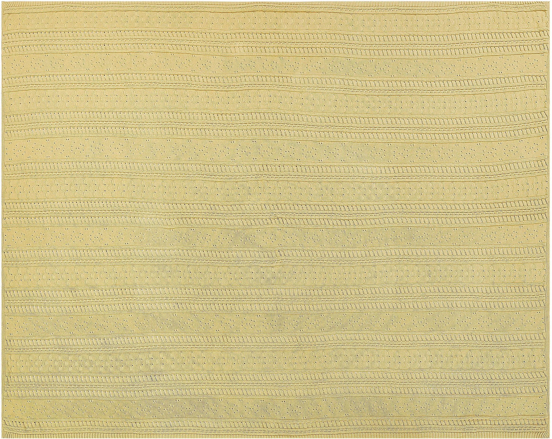 Narzuta na łóżko DAULET Bawełna 150 x 200 cm Żółty