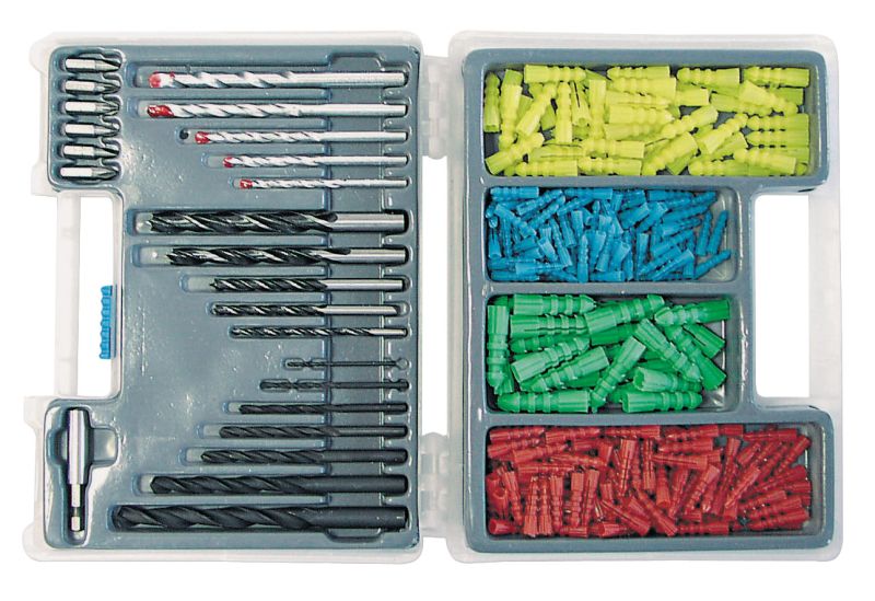 Wiertło Mega Zestaw wierteł i kołków 300szt. (47001)