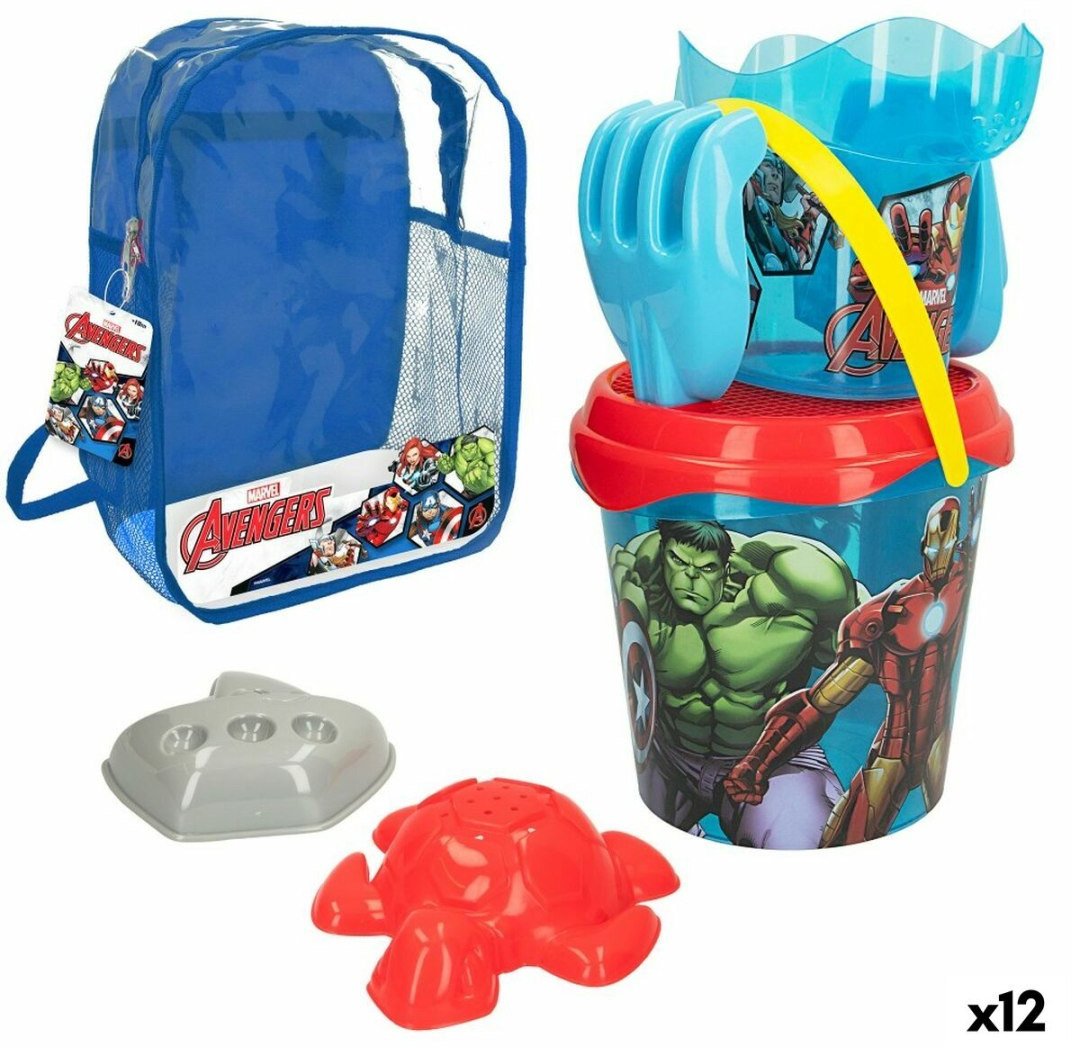 Zestaw zabawek plażowych The Avengers 18 cm polipropylen (12 Sztuk)