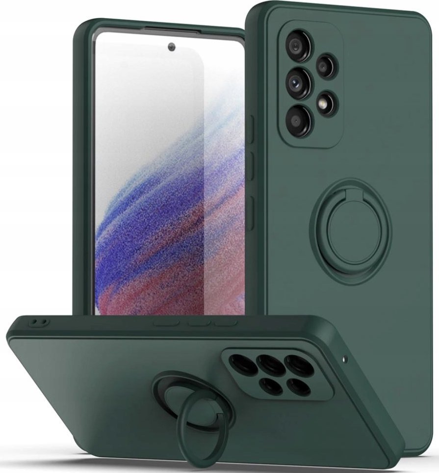 OEM Etui Silicon Ring do Samsung A53 5G zielony