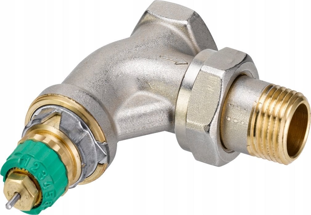 Zawór Dynamic Valve - 1/2 kątowy typu RA-DV z nastawą wstępną