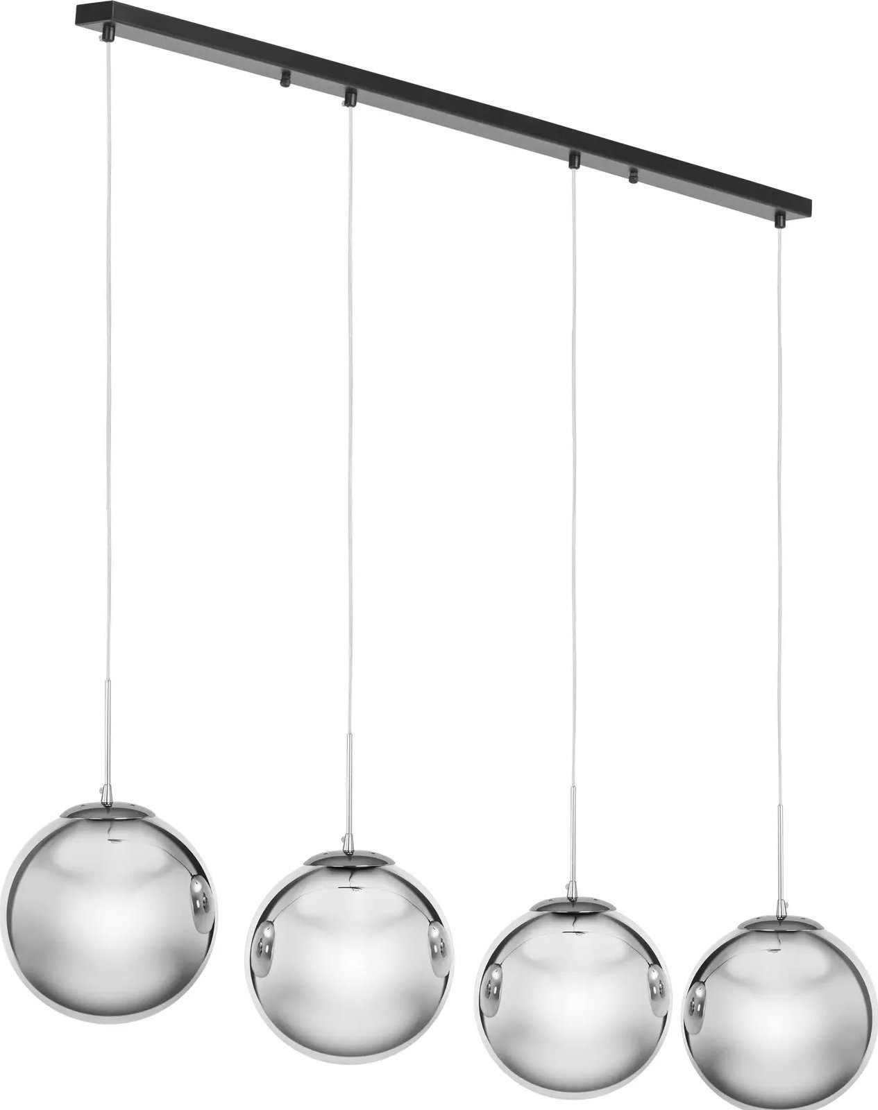 Lampa sufitowa Uniprodo Lampa sufitowa nowoczesna 4 punktowa E27 - przydymione szkło Lampa sufitowa nowoczesna 4 punktowa E27 - przydymione szkło