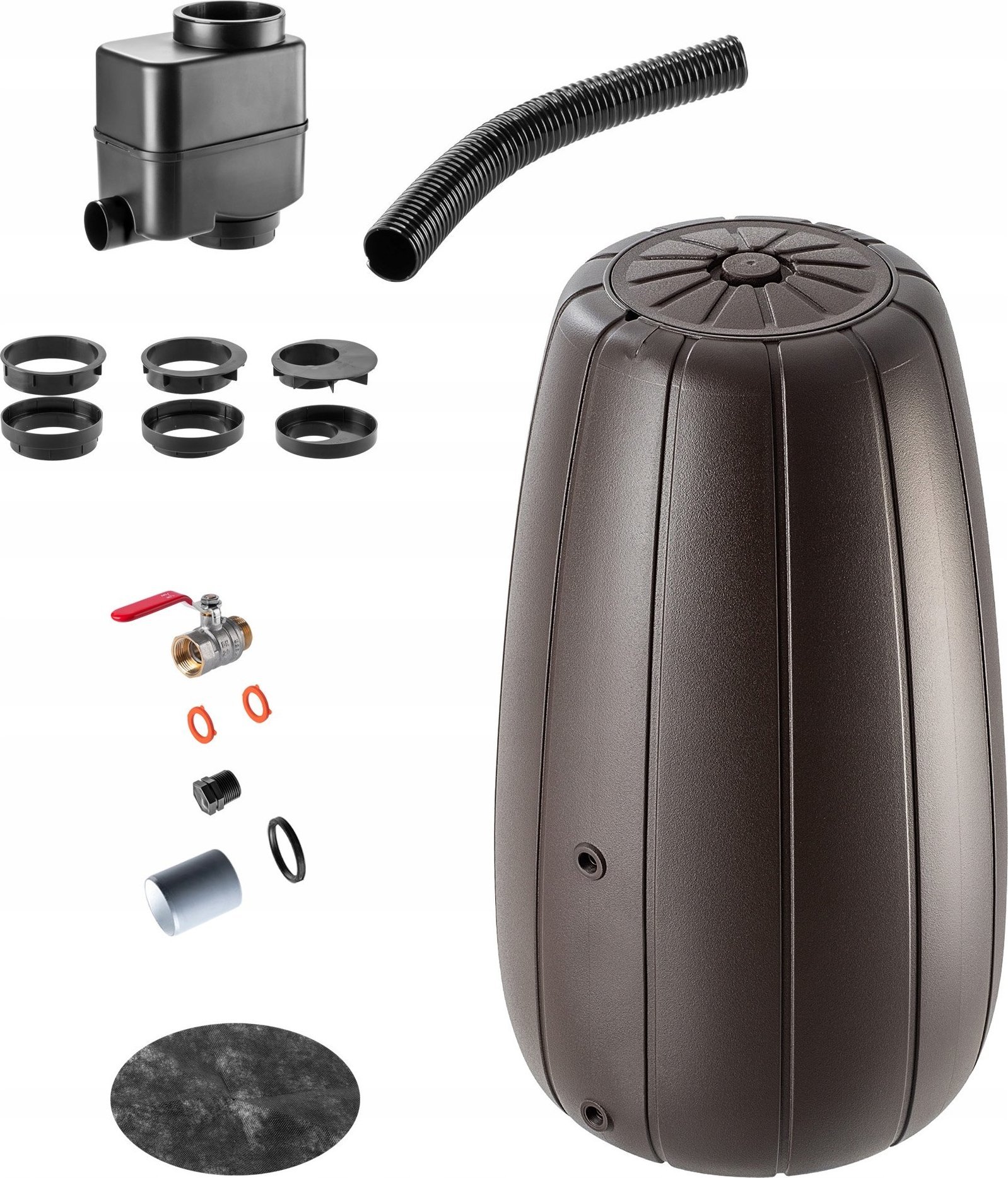 Kadax KADAX Zbiornik Na Deszczówkę 200L Pojemnik Zestaw