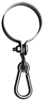 Hak do huśtawki z obejmą i karabińczykiem 2x100mm