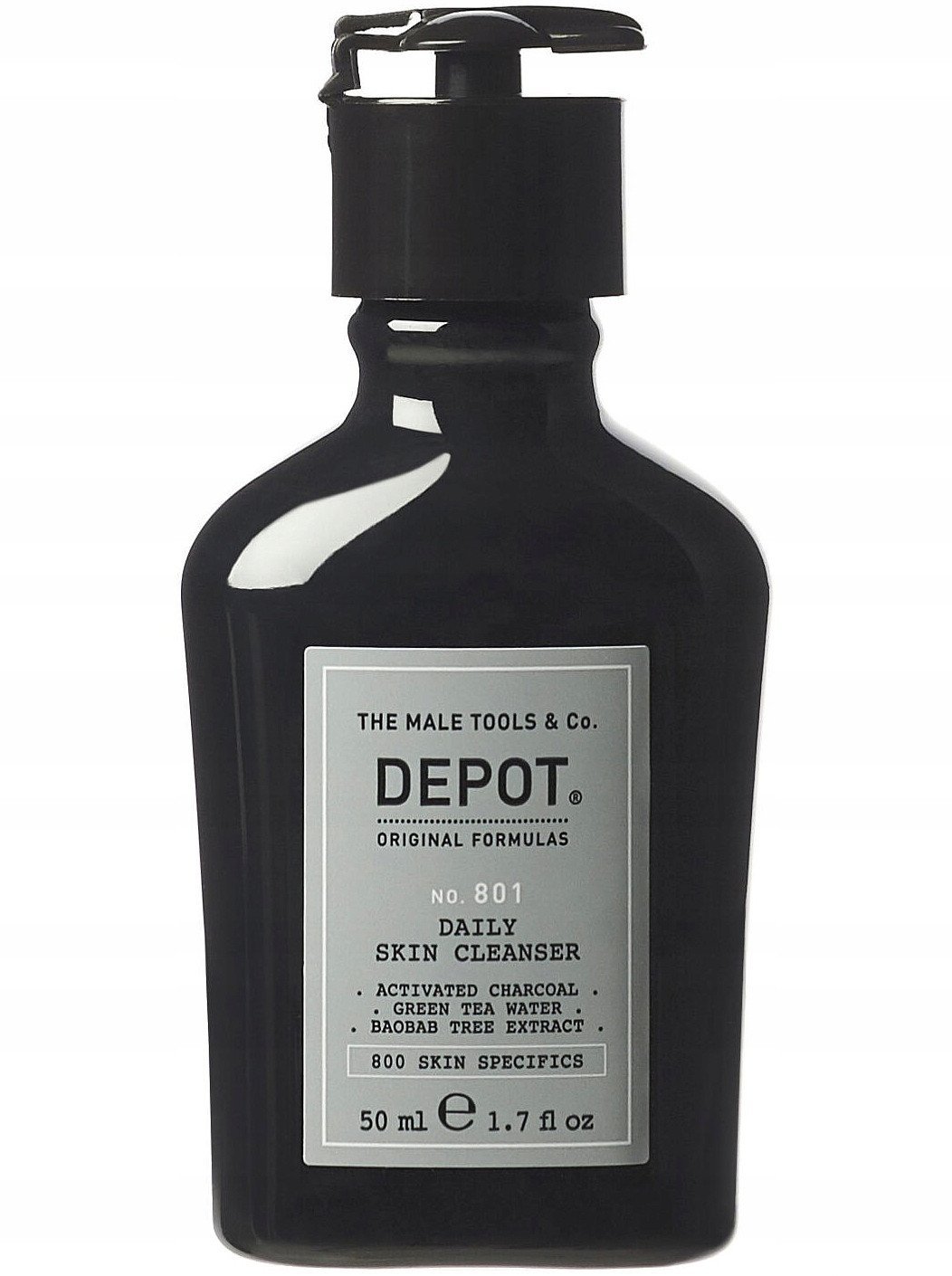 Depot, 800 Skin Specifics No. 801, Activated Charcoal, Detoxifying, Cleansing Gel, For Face, 50 ml