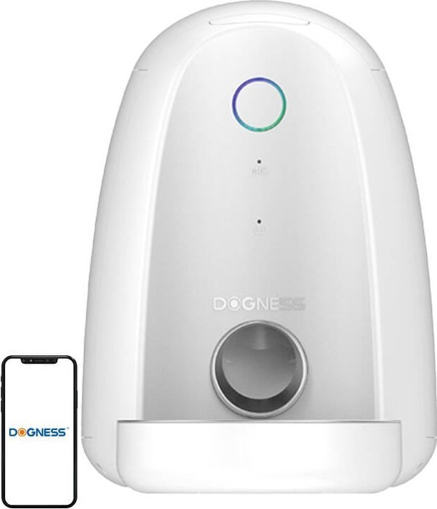 Dogness Inteligentny dozownik karmy z plastikową miską WIFI mini Dogness (biały)