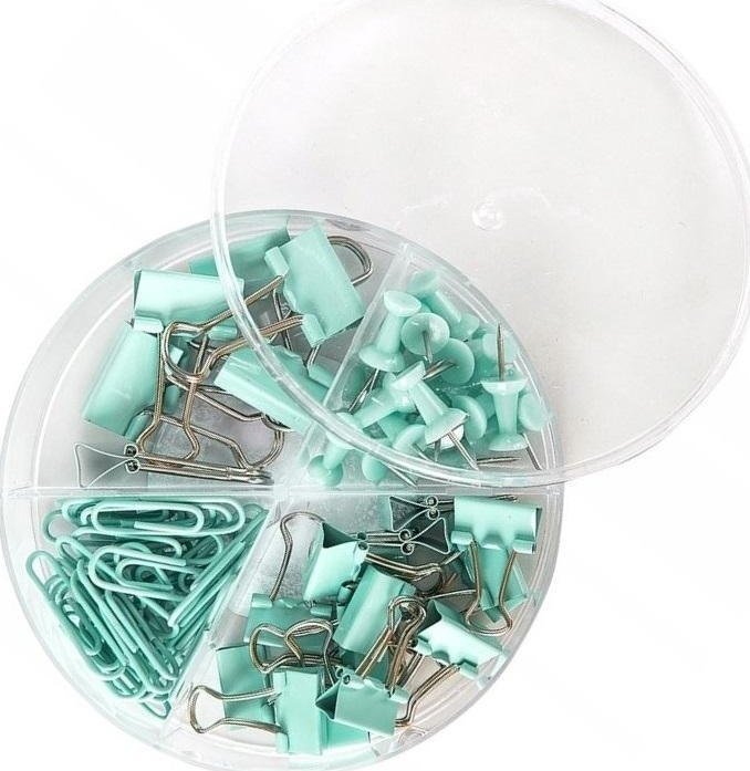 Zestaw biurowy miętowy DELI