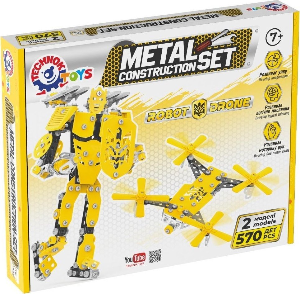 Technok Zestaw metalowy konstruktor 570el