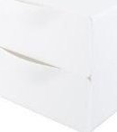 Przybornik nabiurkowy 2 - komorowy biały