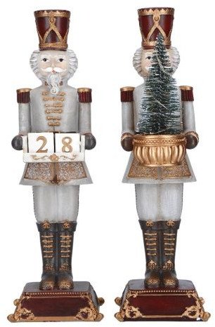 Dekoracja świąteczna Florina Zestaw 2 figurek Dziadkowie do orzechów 31,5cm LED / Merry Moments