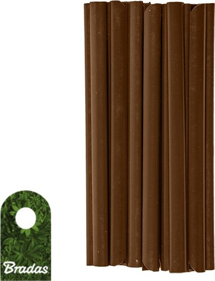 Bradas 20 szt Klipsy do taśm ogrodzeniowych Zaczep montażowy Brąz Bradas 5991