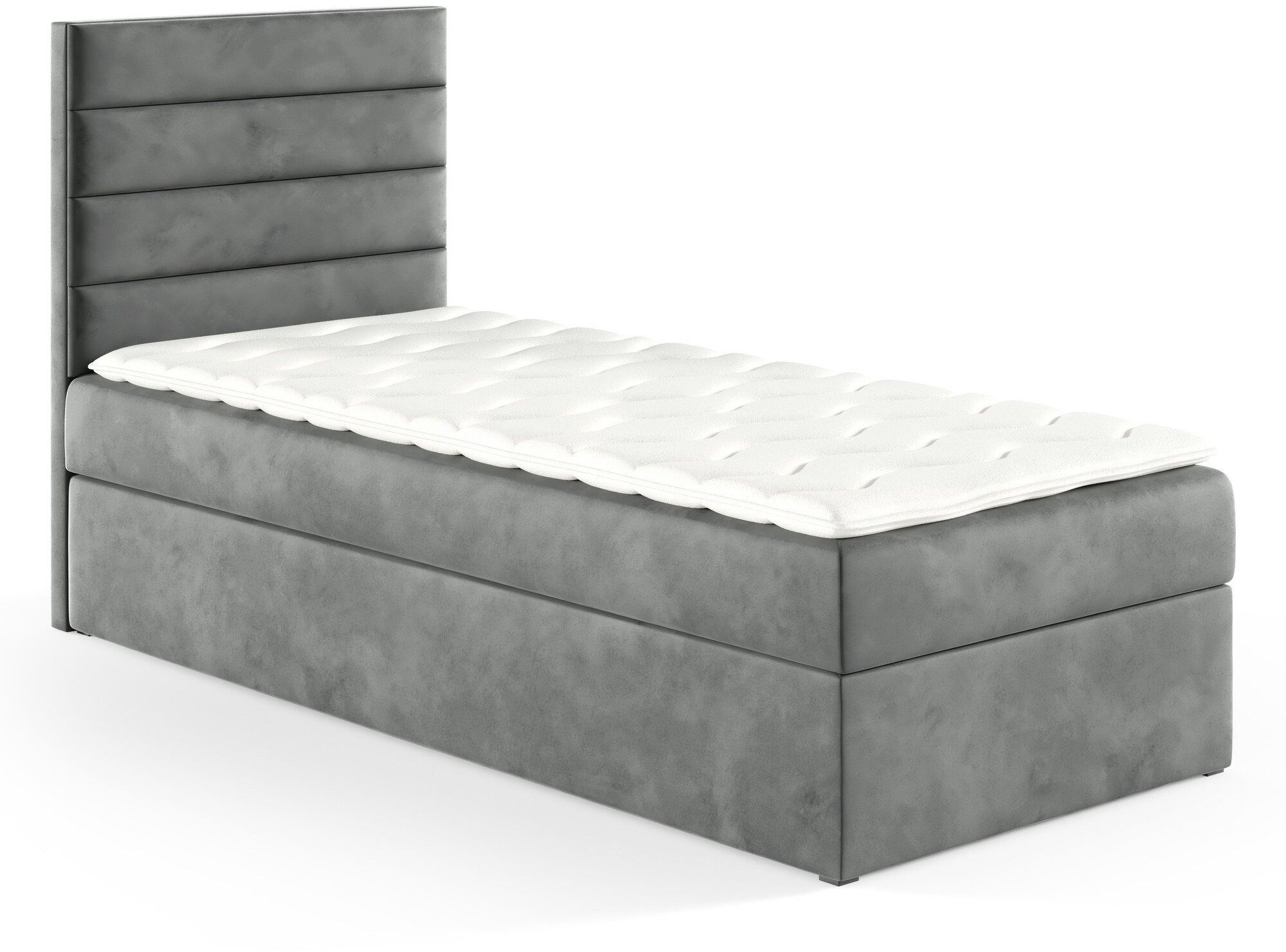 Łóżko kontynentalne Bella Box 90x200 bez nóżek riviera 91