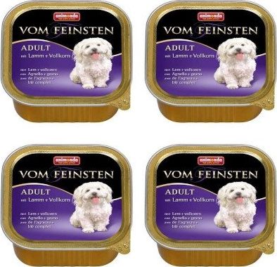 Animonda ANIMONDA Dog Vom Feinsten Adult smak: jagnięcina z pełnymi ziarnami 22x150g