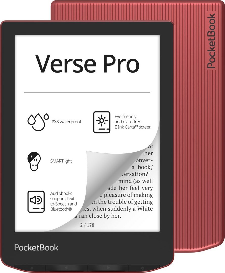 Czytnik PocketBook Verse Pro czerwony (PB634-3-WW)