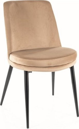 Signal Krzesło KAYLA VELVET beżowe SIGNAL