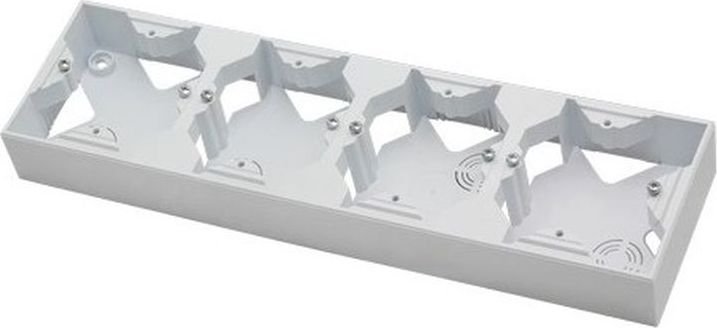 Ospel ARIA Puszka instalacyjna poczwórna biały PNP-4U/00