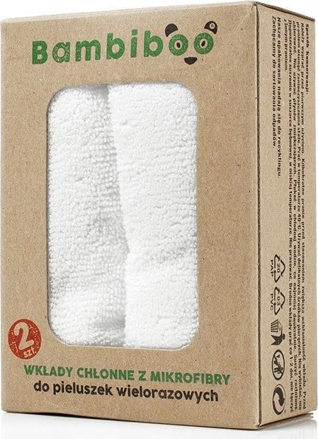 BAMBIBOO-WKŁAD CHŁONNY DO PIELUSZEK MIKROFIBRA 2SZT