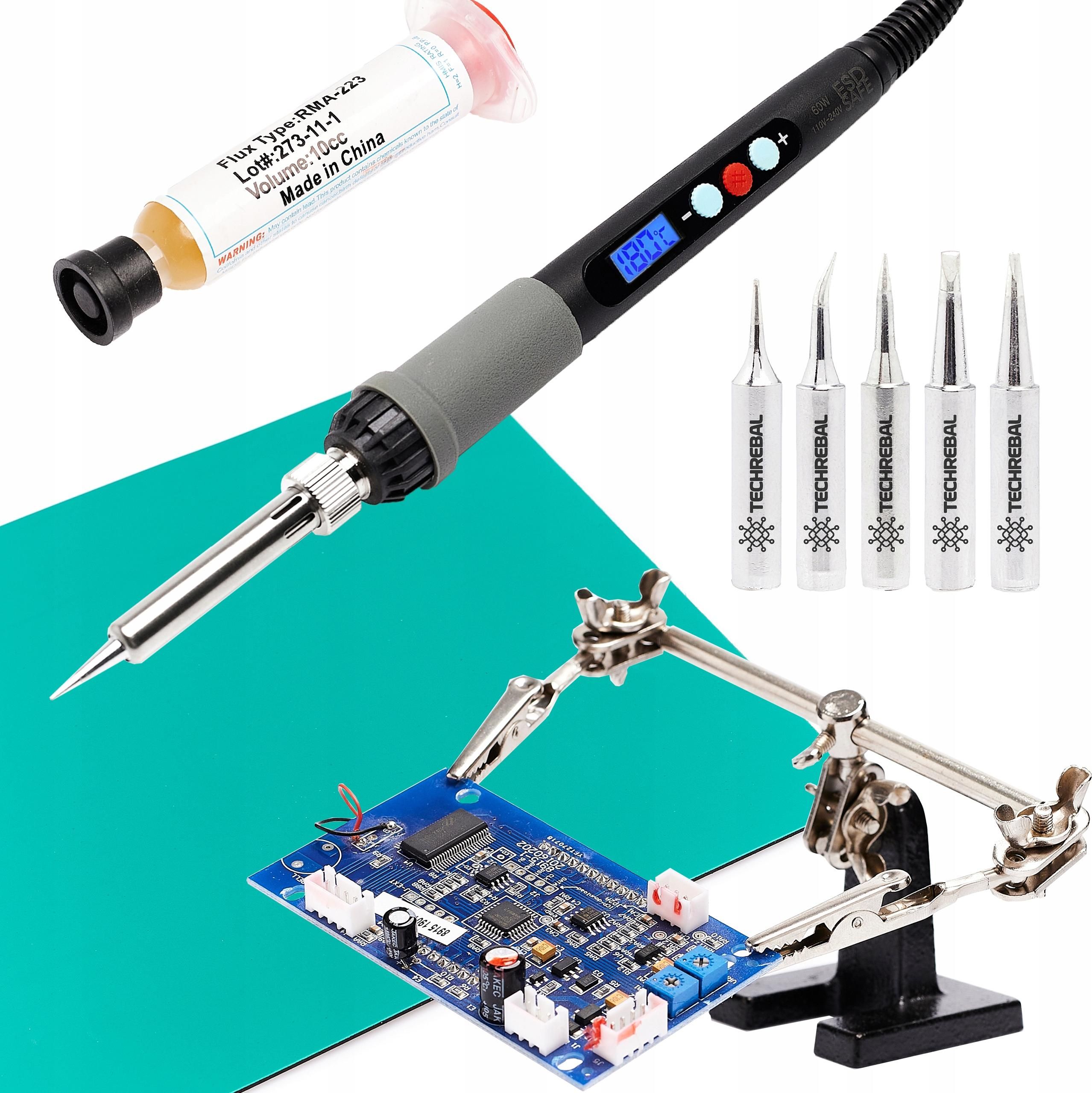 Techrebal MOCNA PRECYZYJNA LUTOWNICA 60W TRZECIA RĘKA GROTY