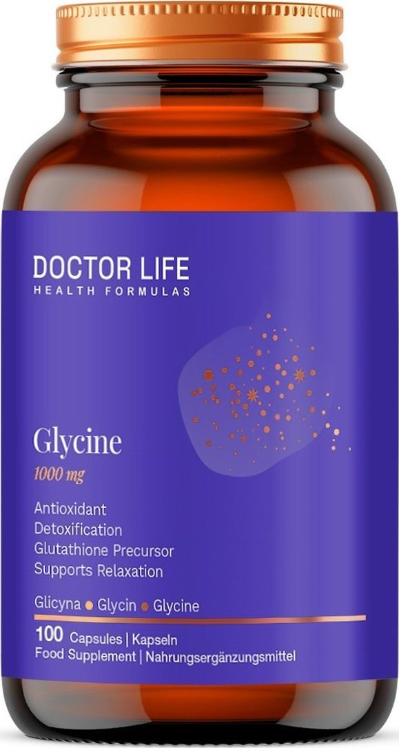 DOCTOR LIFE_Glycine 1000mg suplement diety 100 kapsułek