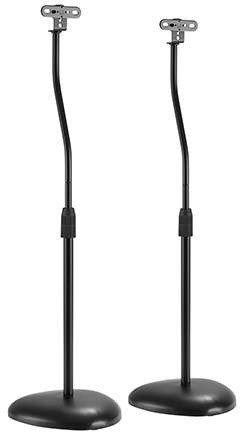 Statyw głośnikowy Audizio HTS12 - regulowana wysokość - zestaw 2 sztuk - czarny one size