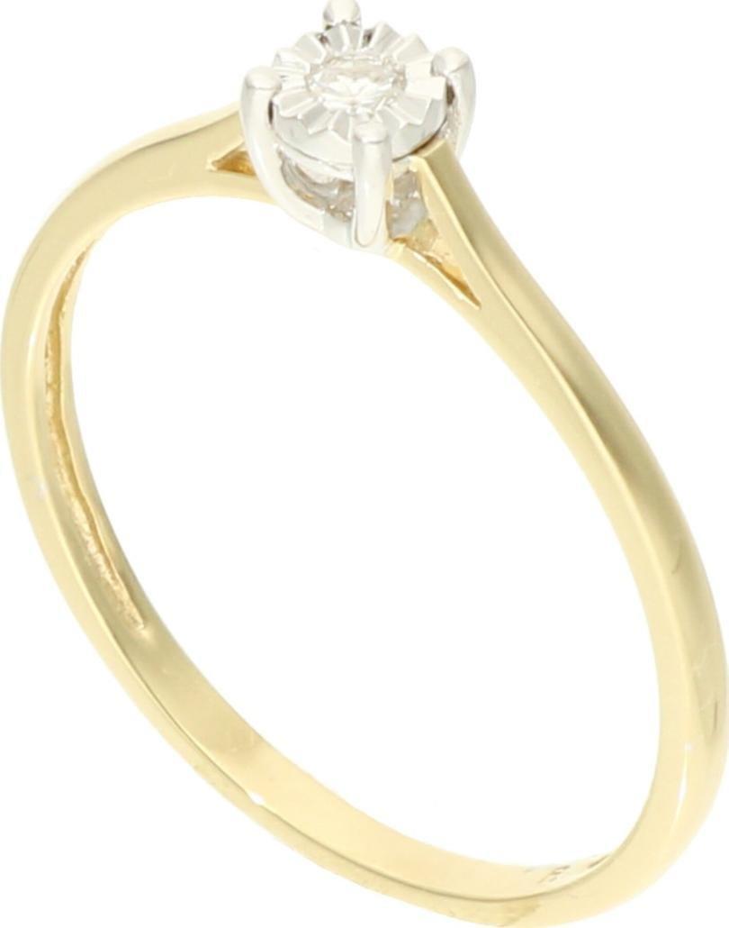 Rosanto Złoty pierścionek z brylantem roz. 15 585 14k