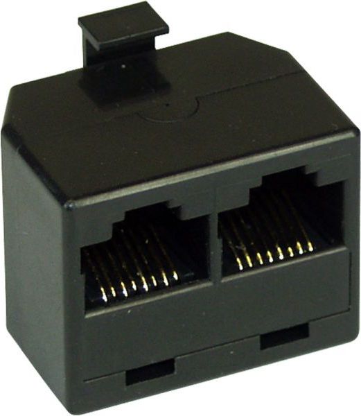 InLine Gniazdo ISDN rack 1x RJ45 męski - 2x RJ45 żeński w/o terminal resistor (69934)