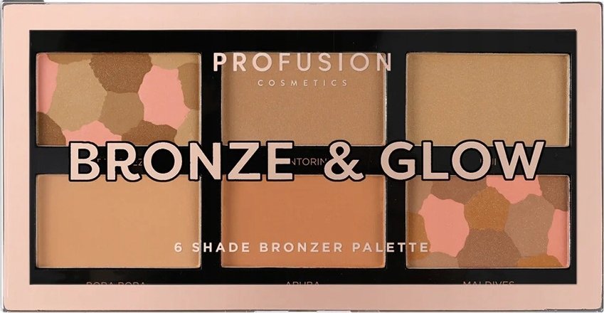 PROFUSION_Shade Bronzer Palette paleta brązerów do twarzy Bronze & Glow 15,6g