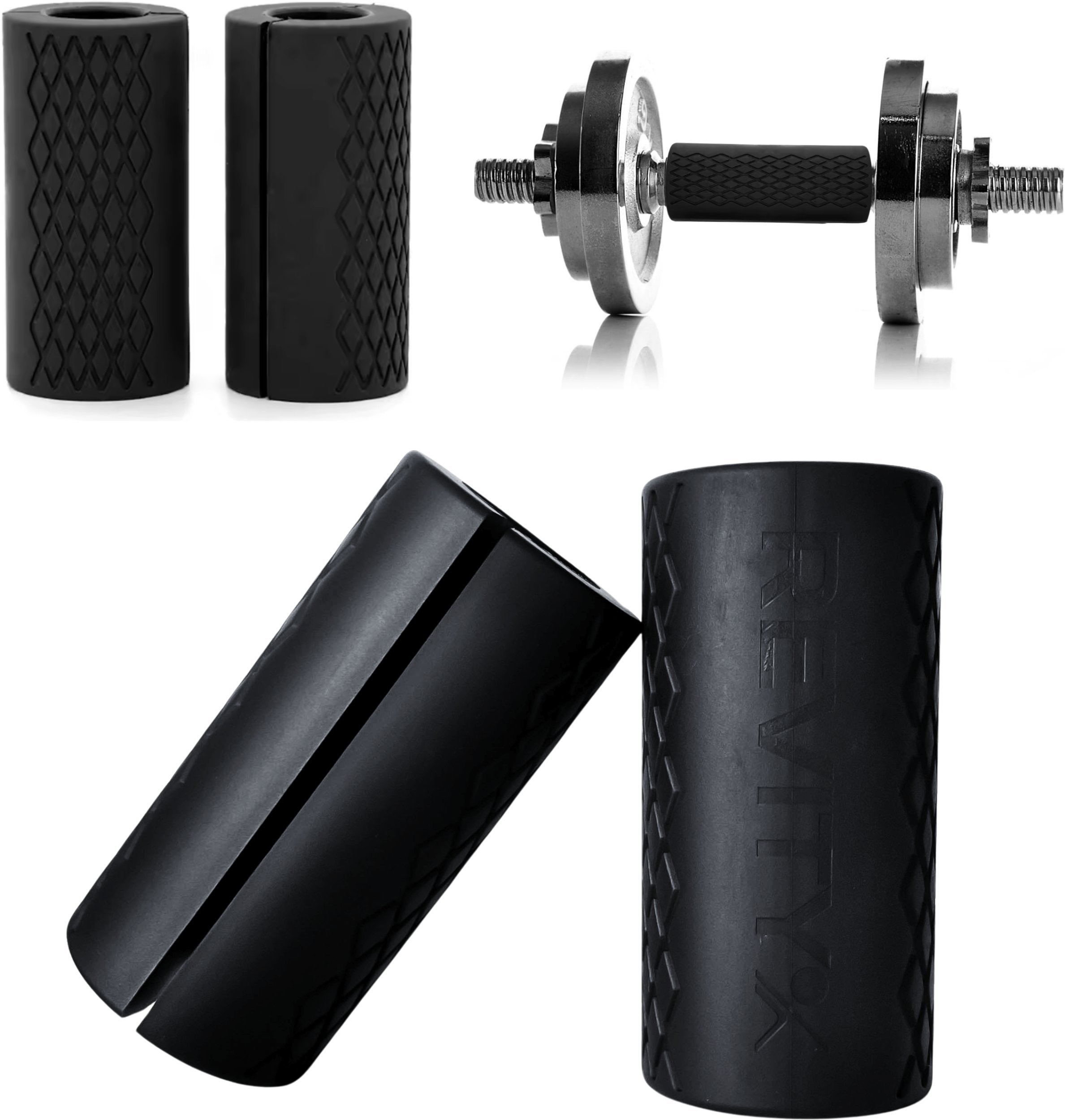 Nakładki na gryf sztangę drążek Fat Grip Revity do treningu siły ścisku 2 szt.