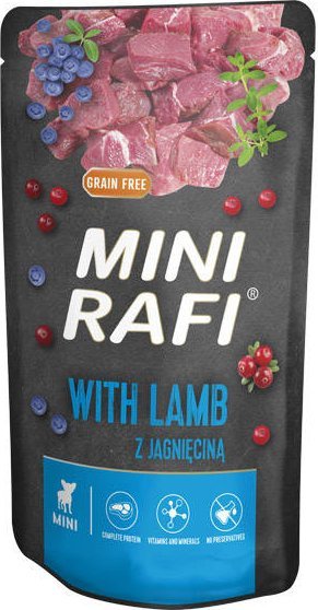 Mokra karma dla psa Mini Rafi z jagnięciną 150 g