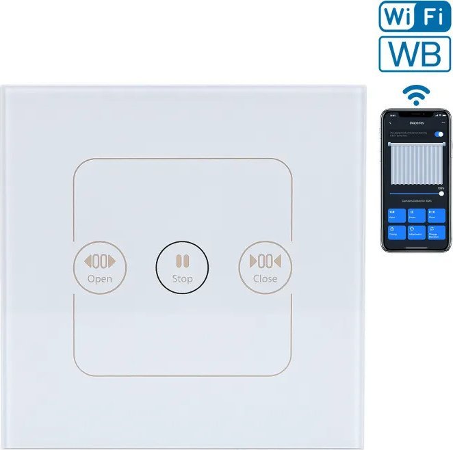 Aigostar Inteligentny przełącznik do zasłon Wi-Fi WB Inteligentny przełącznik do zasłon Wi-Fi WB