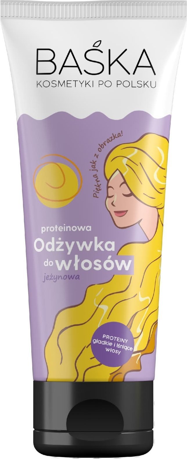 Solverx BAŚKA Kosmetyki Po Polsku Proteinowa Odżywka do włosów - jeżynowa 250ml