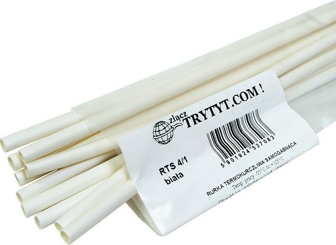 Trytyt 10x Koszulka termokurczliwa RTS 4/1 biały