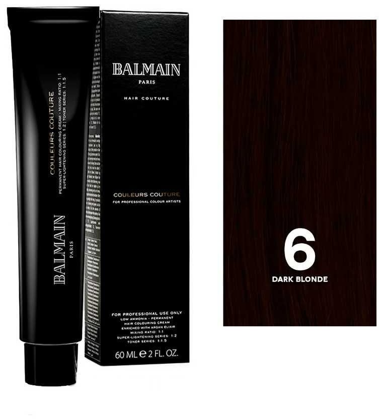 Balmain Professionnel, Couleurs Couture, Permanent Hair Dye, 6 Dark Blonde, 60 ml For Women