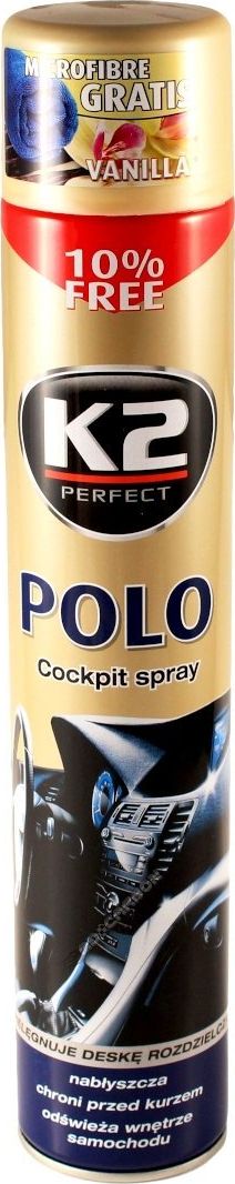 K2 Kokpit nabłyszczający K2 Polo Cockpit spray - Wanilia 750ml uniwersalny (3899-uniw) - 3899-uniw