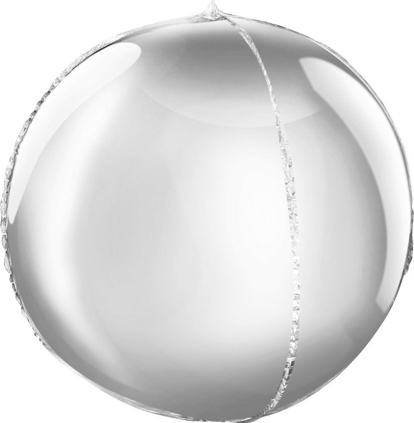 GoDan Balon foliowy 16 cali Kula srebrna