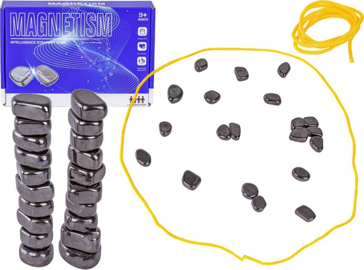 Gra Szachy Kamienie Magnetyczne Planszowa, Magnetyczna Gra Strategiczna, "Magnetic Chess"