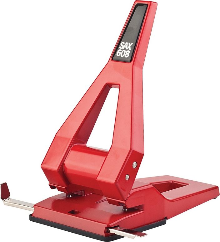Dziurkacz SAX 608 63 kartek Czerwony (ISAX608-04)