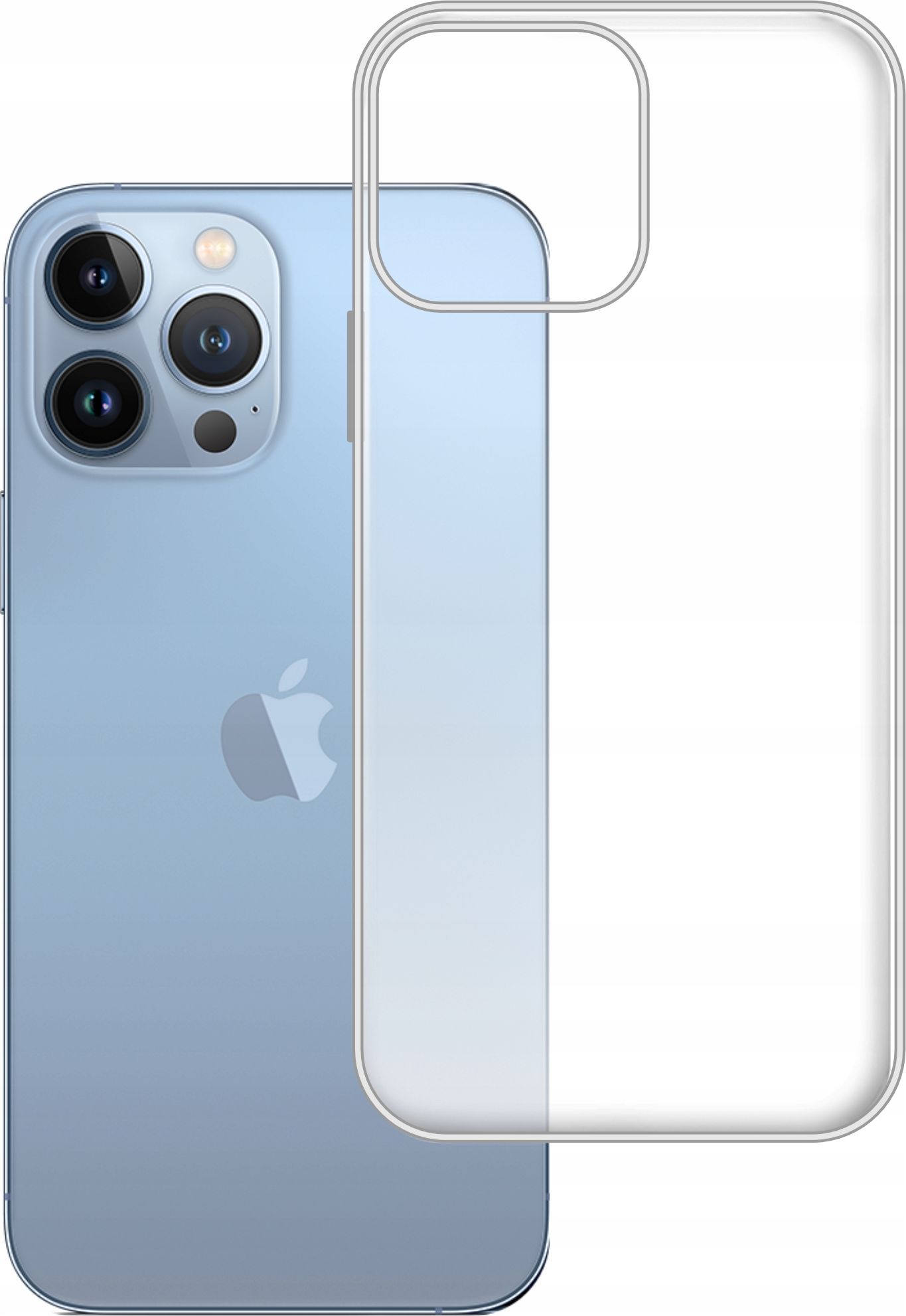 etumi Etui Do Iphone 13 Pro Max Gumowe Slim Clear View Pokrowiec Ochronny / Futerał Obudowa / Ochrona Clear Cover Bezbarwne Slim Case0308