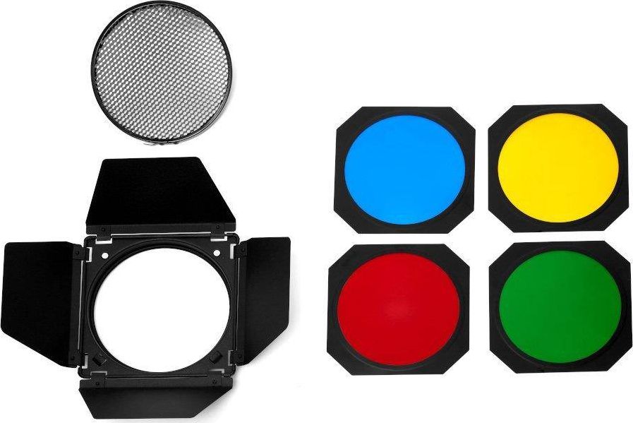 GlareOne Wrota z plastrem miodu i zestawem filtrów kolorowych do czasz 18 cm