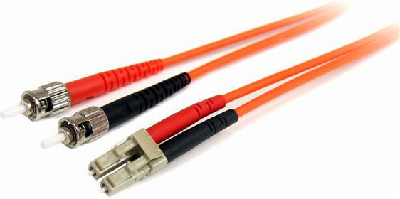StarTech Patchcord światłowodowy, LC-ST, 62.5/125, Duplex, 2m (FIBLCST2)