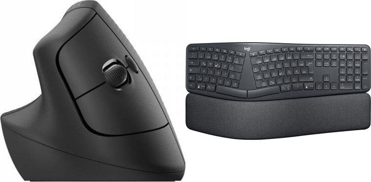 Mysz Logitech Lift for Business (910-006495) + Ergo K860 (920-010108)